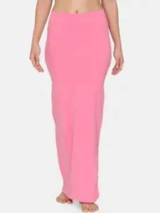 Zivame Women Pink Solid Saree Shape Wear