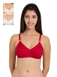 Souminie Pack of 3 Full-Coverage Bras SLY931