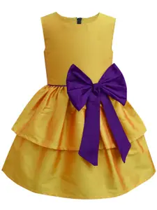 A.T.U.N. Yellow & Purple Layered Dress