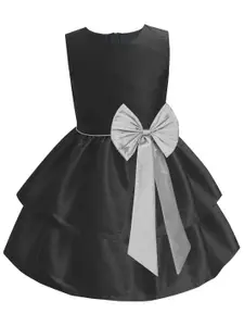 A.T.U.N. Black & Silver-Toned Layered Dress