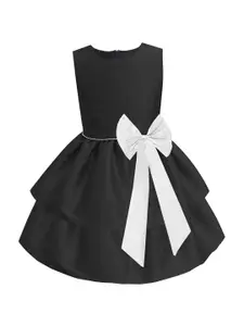 A.T.U.N. Black & White Layered Dress