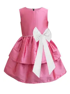 A.T.U.N. Pink & White Layered Dress