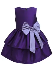 A.T.U.N. A T U N Girls Purple Fit & Flare Dress