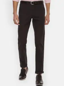 Van Heusen Sport Men Black Slim Fit Pure Cotton Trousers