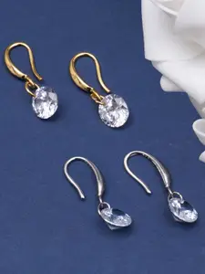 KARATCART Set of 2 Classic Drop Earrings