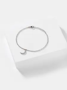 SHAYA Women Silver-Toned Silver Link Bracelet