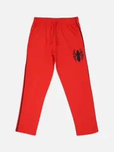Kids Ville Boys Red Spiderman Featured Lounge Pants