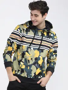 HIGHLANDER Men Multicoloured Printed Hooded Sweatshirt