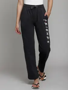 Free Authority Grey Friends Printed Cotton Lounge Pants