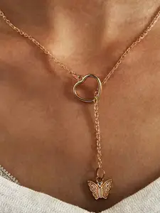 Vembley Gold-Plated Enamelled Necklace