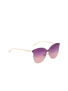 FEMINA FLAUNT Women Purple Polarised & UV Protected Butterfly Sunglasses FF 9017
