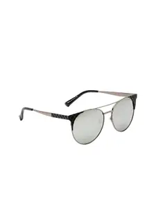 FEMINA FLAUNT Women Mirrored Lens & Silver Oval Sunglasses with UV Protected Lens FF 9012