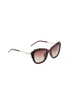 FEMINA FLAUNT Women Brown Polarised & UV Protected Butterfly Sunglasses FF 9006