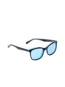 FEMINA FLAUNT Women Blue Square Sunglasses with Polarised and UV Protected Lens
