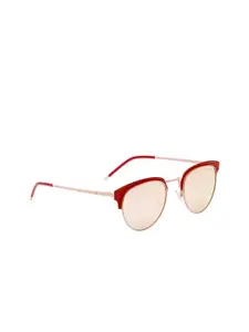 FEMINA FLAUNT Women Pink Lens & Red Sunglasses & Polarised & UV Protected Lens FF 9009