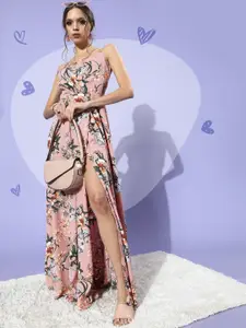 Berrylush Women Rose Romantic Florals Dress