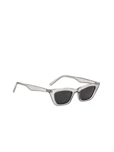 ROYAL SON Women Black Lens & Gunmetal Cateye Sunglasses with UV Protected Lens CHIWM00125