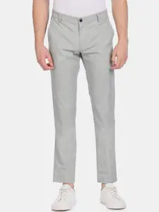Arrow Sport Men Grey Mid-Rise Trousers