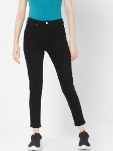 SPYKAR Women Black Skinny Fit High-Rise Jeans