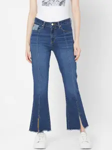 SPYKAR Women Blue Relaxed Fit Heavy Fade Stretchable Jeans