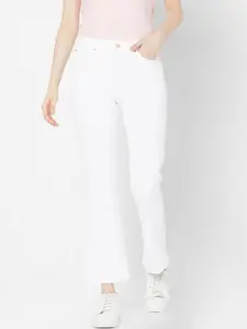 SPYKAR Women White Relaxed Fit Jeans
