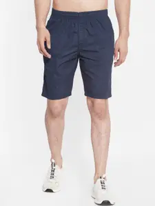 SAPPER Men Blue Slim Fit Sports Shorts