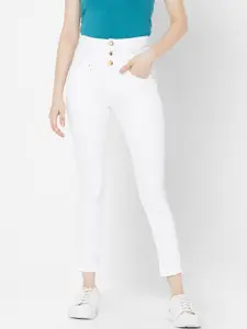 SPYKAR Women White Skinny Fit Jeans