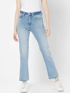 SPYKAR Women Blue Slim Fit Light Fade Pure Cotton Jeans