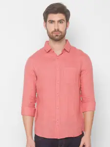 SPYKAR Men Pink Casual Shirt
