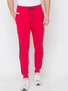 SPYKAR Men Red Solid Slim Fit Low-Rise Jogger Jeans