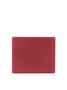 Kara Men Red Leather Two Fold Wallet