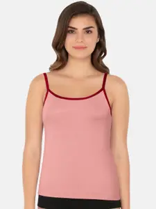 Amante Women Pink Cotton Camisole