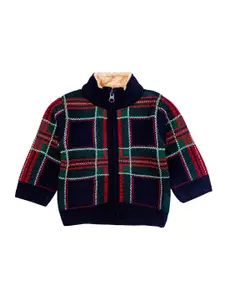 MeeMee Boys Navy Blue & Red Checked