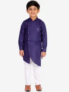 Pro-Ethic STYLE DEVELOPER Boys Blue & White Kurta with Pyjamas