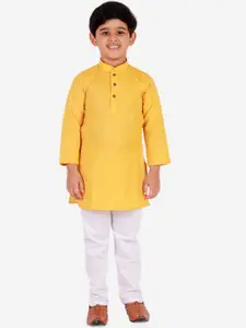 Pro-Ethic STYLE DEVELOPER Boys Yellow Kurta with Pyjamas