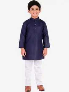 Pro-Ethic STYLE DEVELOPER Boys Blue Kurta with Pyjamas