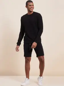 MASCLN SASSAFRAS Men Black Sweatshirt