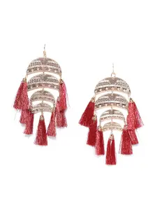 Bellofox Gold-Toned Contemporary Studs Earrings