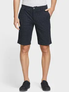ColorPlus Men Navy Blue Printed Shorts