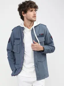 HIGHLANDER Men Blue Tailored Jacket