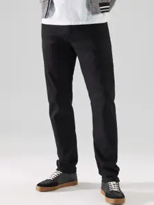 Trendyol Men Black Straight Fit Stretchable Jeans