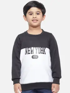Kotty Boys Black Colourblocked Sweatshirt