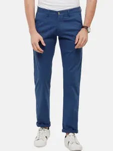 Classic Polo Men Navy Blue Slim Fit Trousers