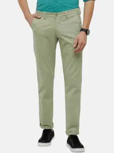 Classic Polo Men Green Slim Fit Chinos Trousers