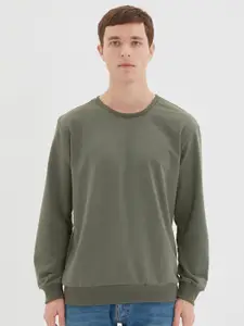 Trendyol Men Khaki Sweatshirt
