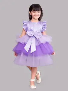 Pink Chick Lavender Satin Dress