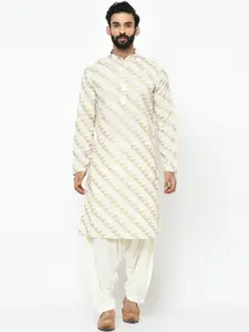 KISAH Men Geometric Printed Regular Fit Kurta