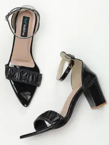 Walkfree Black Block Sandals