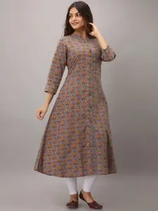 KALINI Women Grey Ethnic Motifs Printed Kurta