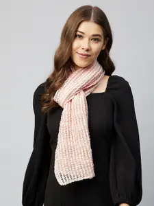 Athena Women Peach-Coloured Scarf